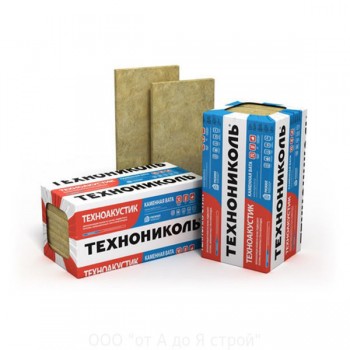 Базальтовая вата ТЕХНОНИКОЛЬ Техноакустик 1200х600х100 мм 6 шт Базальтовая вата ТЕХНОНИКОЛЬ Техноакустик 1200х600х100 мм 6 шт
