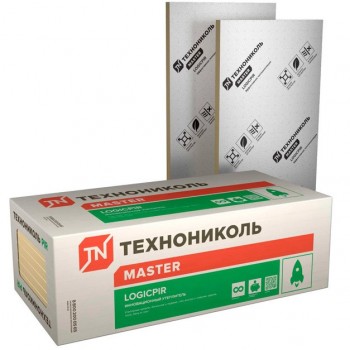 Теплоизоляция ТЕХНОНИКОЛЬ Logicpir ФЛ/ФЛ L 1190х590х50 мм Теплоизоляция ТЕХНОНИКОЛЬ Logicpir ФЛ/ФЛ L 1190х590х50 мм